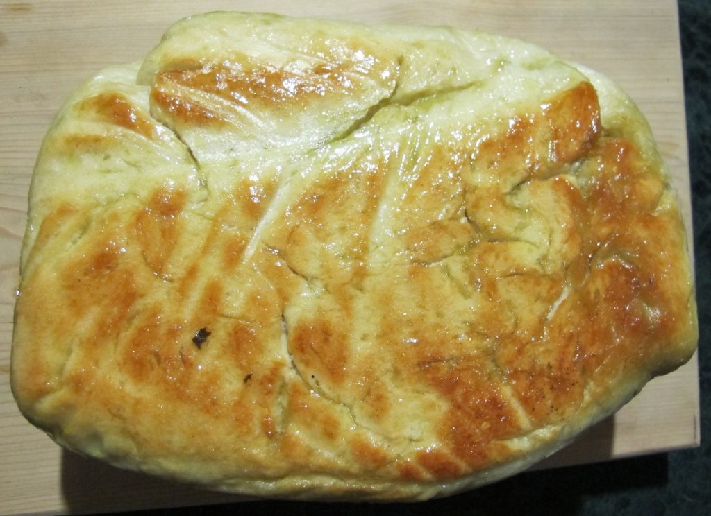 Dno kruha pečenog na zelju