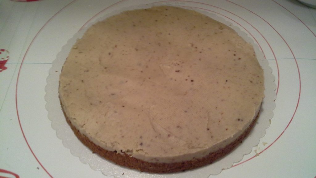 Kesten torta biskvit premazan kremom od kestena