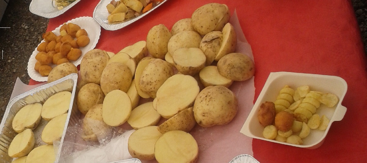 Krumpir za pripremljen za pečenje pola