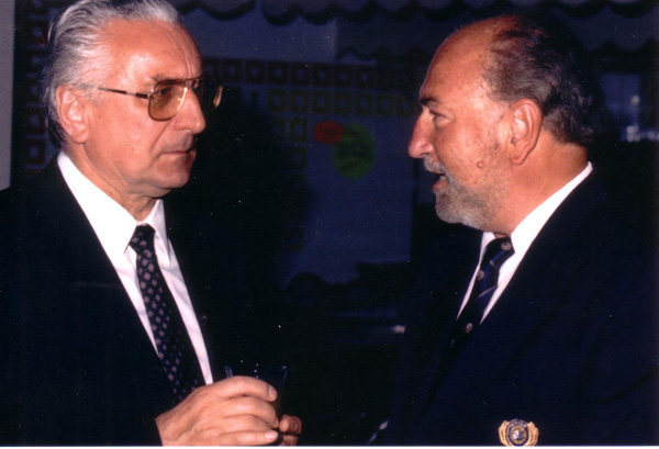 Hrvatski predsjednik Franjo Tuđman i Veljko Barbieri