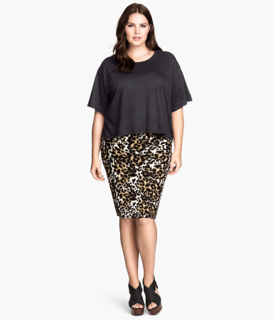 H&M pripijena suknja uzorak leoparda XL