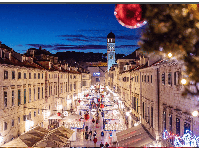 Advent 2022 Stradun Dubrovnik