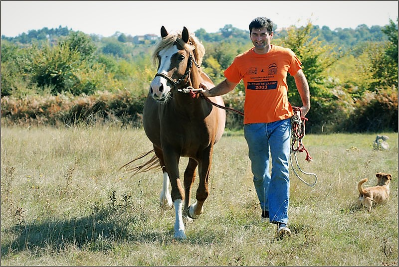 Florian Radićanin s jednim od svojih konja
