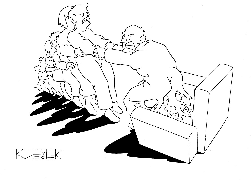 Karikatura Kveštek