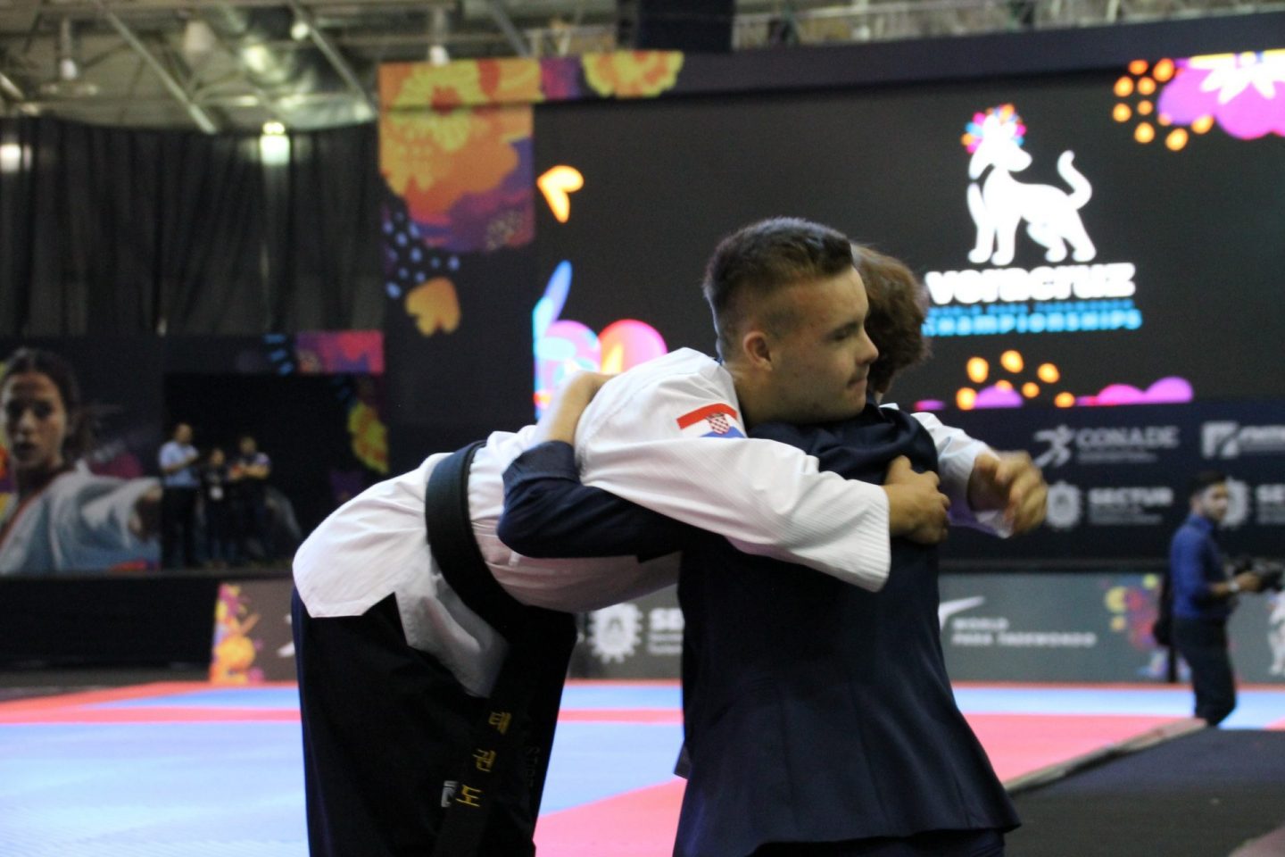 Stipe Barić i Martina Peranović zagrljaj prije finalnog nastupa za zlato