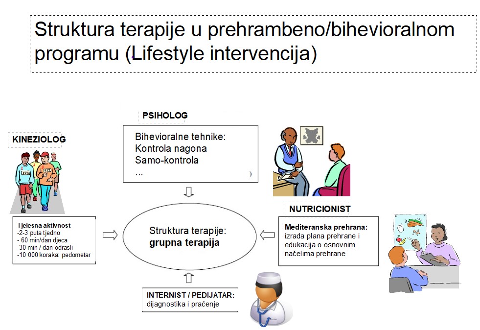 Prikaz grupne lifestyle terapija iz prezentacije prof. dr. sc. Darije Vranešić Bender