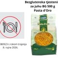 Pasta d'Oro povlačenje iz prodaje zbog mikotoksina