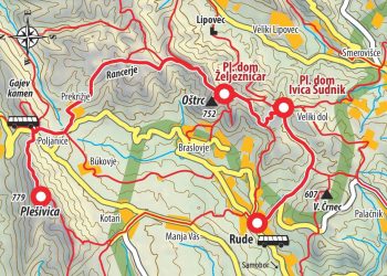 Mapa Sudnikov pohod, Plešivica