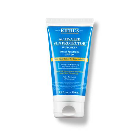 ZAŠTITA OD SUNCA Kreme za sunčanje i pripravci od aloe kiehls sunscreen activated sun protector water light lotion face body spf30 150ml 000 3605970949716 front