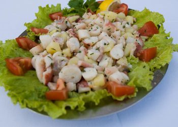 Hobotnica na salatu: Koje su hobe najbolje, kako se omekšavaju, čiste i kuhaju salata od hobotnicefoto ribic Salata od hobotnice