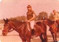 Diana Kučinić na svom konju Opalu, 1979. godine, zagrebački hipodrom