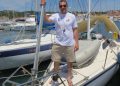 Natko Zrnčić Dim u ACI marini Vodice na svom brodu