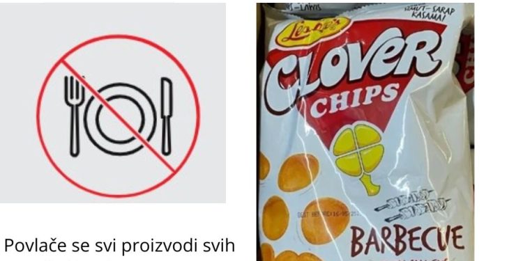 Povlačenje iz prodaje Leslie Clover Chips BBQ