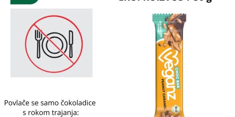 Opoziv ekočokoladice Veganz iz Müllera