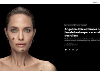 Angellina Jolie s pčelama National Geographic