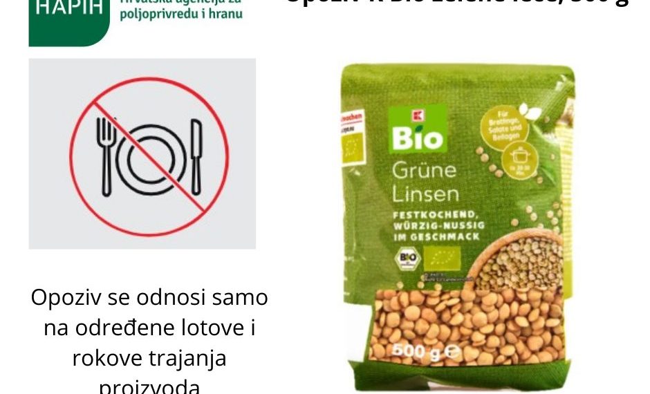 Opoziv K-Bio zelene leće