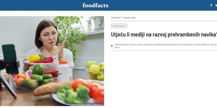 FoodFacts - portal za provjeru točnosti informacija o hrani / Screenshot