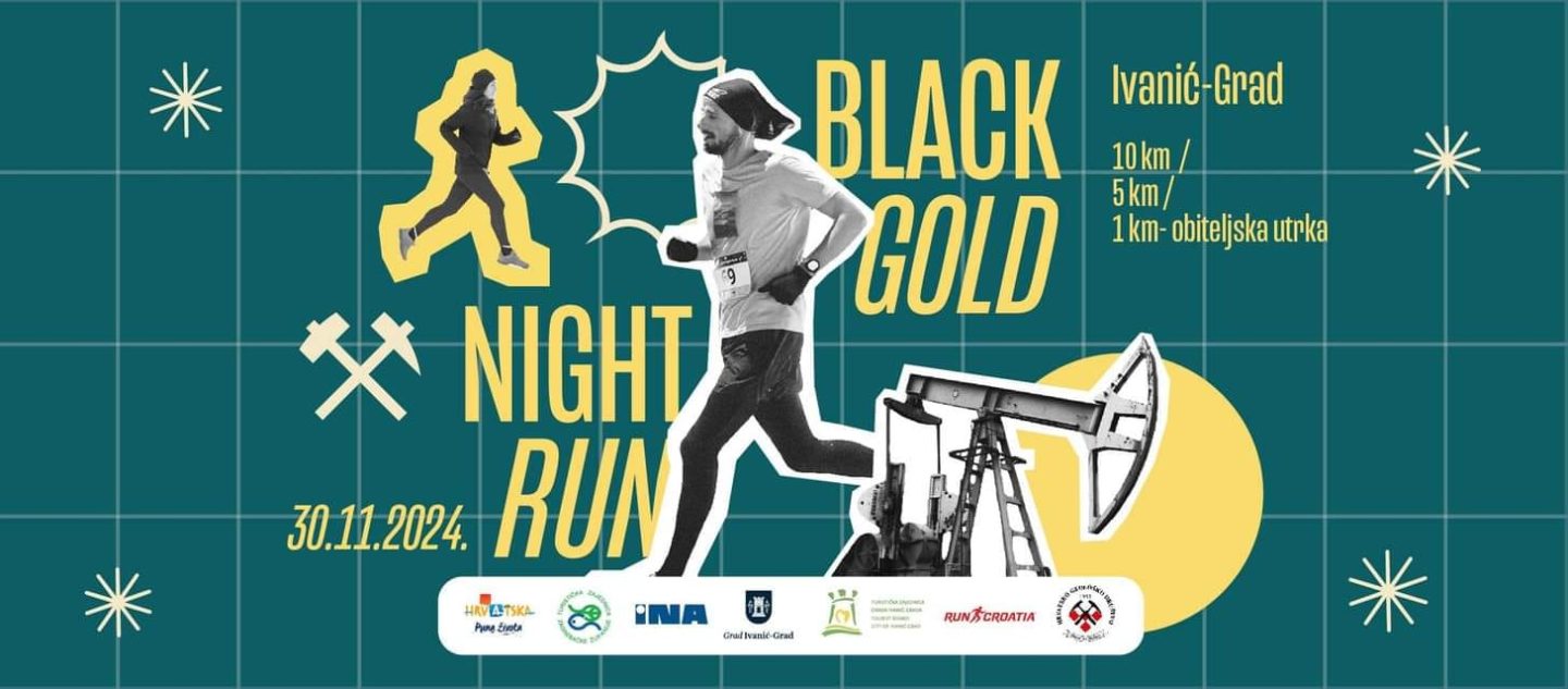 Plakat Black Gold Night Run