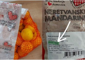 Obmana kupaca: Na neretvanskim mandarinama piše da je zemlja porijekla Egipat Foto Facebook halo inspektore Pogrešna zemlja porijekla na deklaracijji - umjesto Hrvatske naveden Egipat / Izvor: FB Halo, inspektore