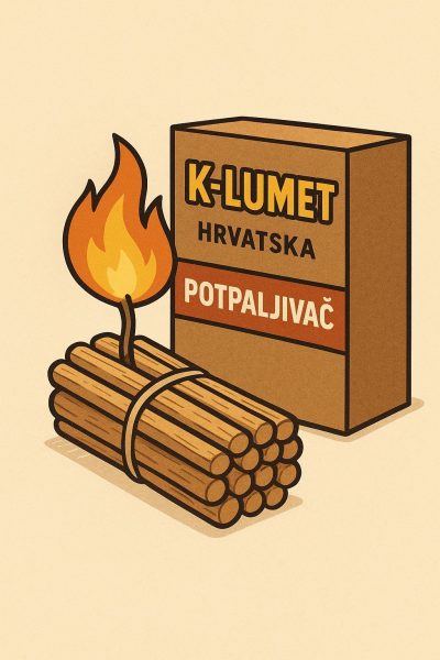 K-Lumet potpaljivač za roštilje, kamine, štednjake na drva, logorske vatre