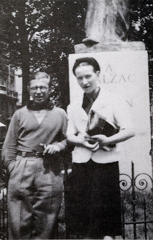 Simone de Beauvoir s dugogodišnjim partnerom Jean Paul Satreom