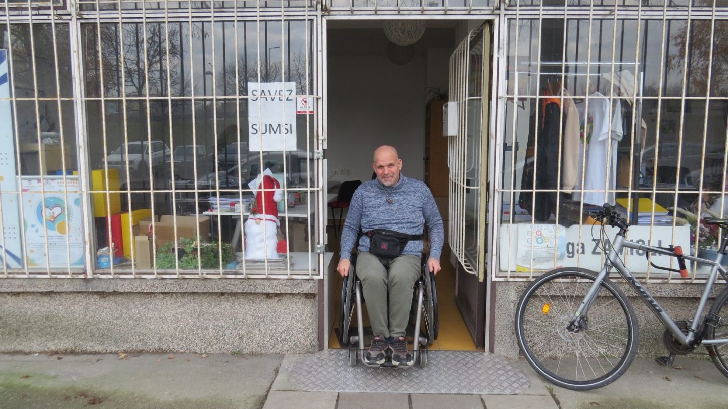 Denis Marijon,  predsjednik Hrvatskog saveza udruga za mlade i studente s invaliditetom / Snimio: Mladen Gerovac