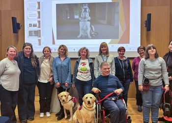 Na edukaciji o psima pomagačima na Sveučilištu u Zagrebu / Izvor: Press Sveučilište u Zagrebu